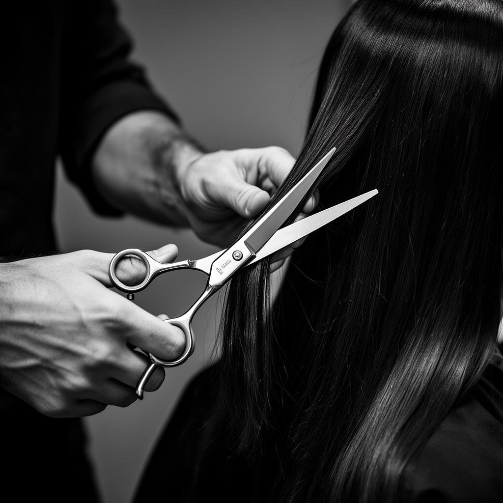 Coupe précise réalisée chez Batista Coiffure